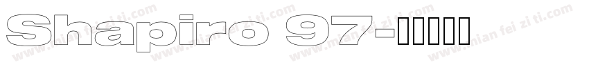 Shapiro 97字体转换